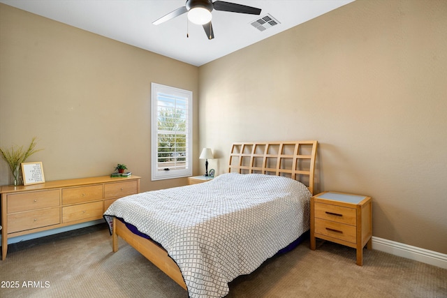35971 N Prickley Pear Rd, Cave Creek, AZ 85331 - carpeted bedroom featuring baseboards and ceiling fan