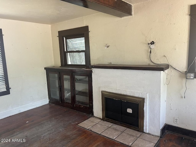 interior details featuring hardwood / wood-style floors