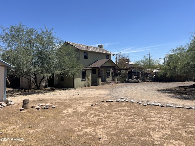 view of rear view of property