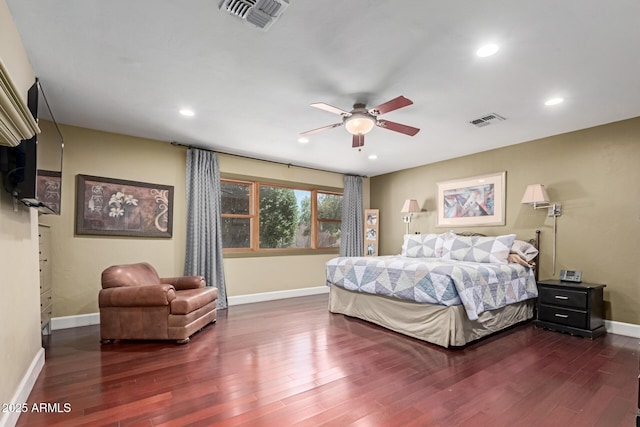 6532 E Aster Dr, Scottsdale, AZ 85254 - bedroom with wood finished floors, baseboards, and recessed lighting