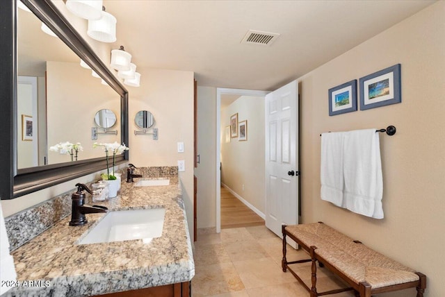 bathroom featuring vanity