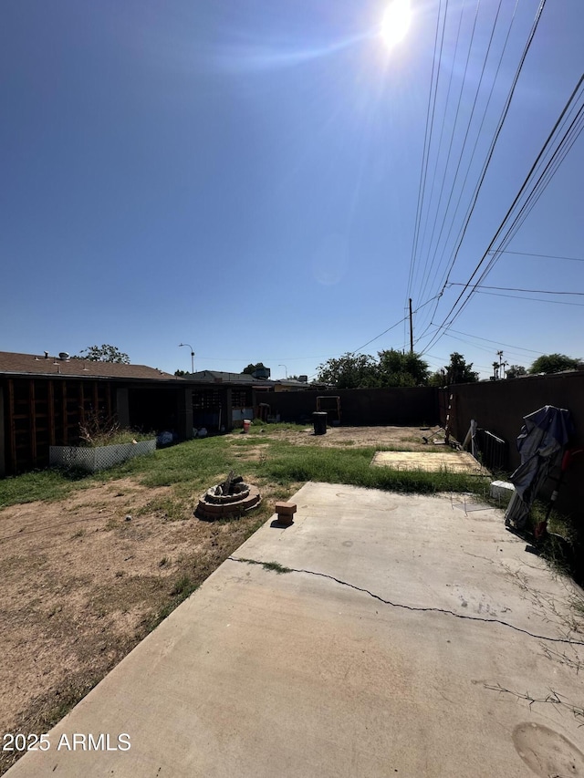 3211 W Campbell Ave, Phoenix, AZ 85017 - fenced backyard featuring a patio and a fire pit