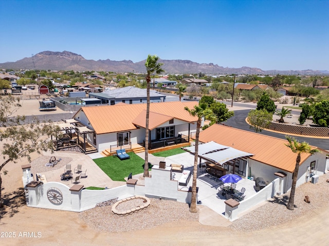 920 N 104th St, Mesa, AZ 85207 - aerial perspective of suburban area with a mountain backdrop