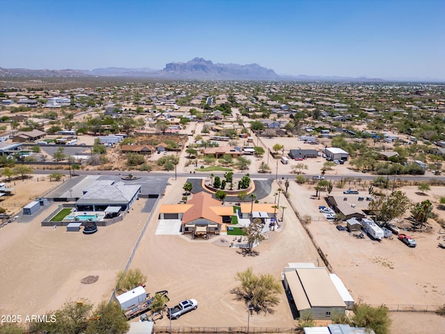 920 N 104th St, Mesa, AZ 85207 - aerial perspective of suburban area featuring a mountain backdrop
