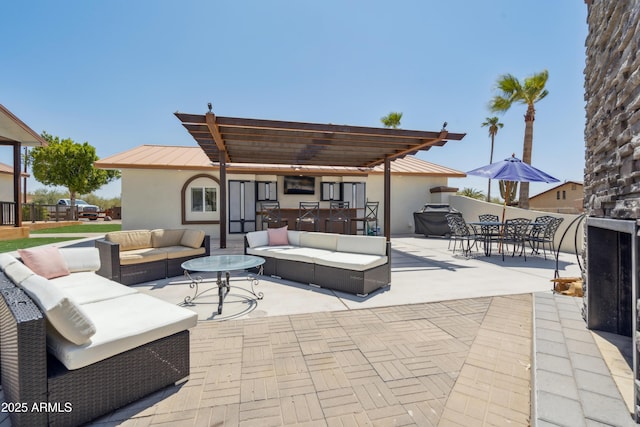 920 N 104th St, Mesa, AZ 85207 - view of patio / terrace featuring outdoor lounge area and outdoor dining space