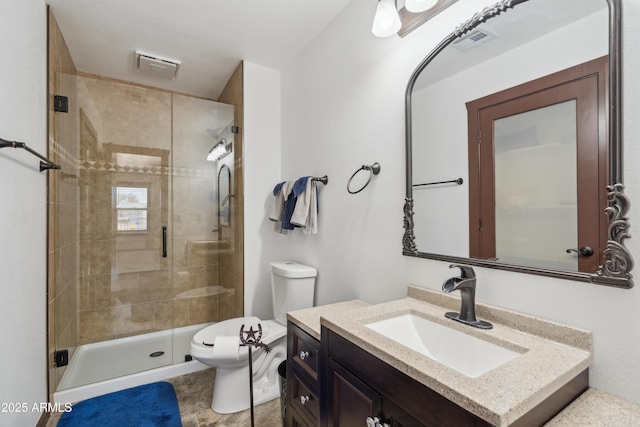 920 N 104th St, Mesa, AZ 85207 - bathroom featuring vanity, toilet, and a shower stall
