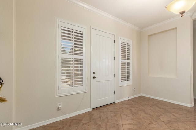 21605 S 187th Way, Queen Creek, AZ 85142 - tiled foyer entrance featuring crown molding and baseboards