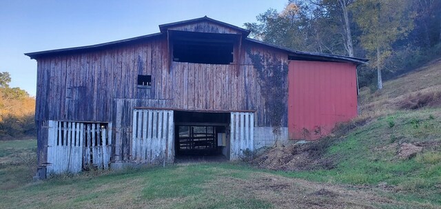 view of barn