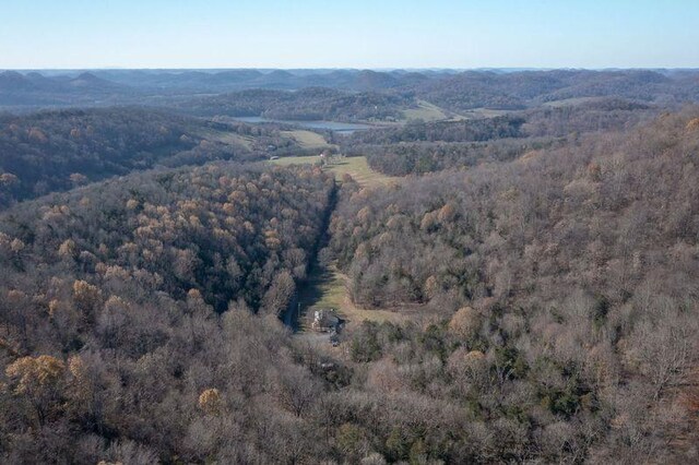 drone / aerial view with a view of trees