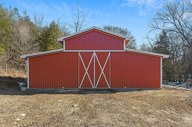 view of barn