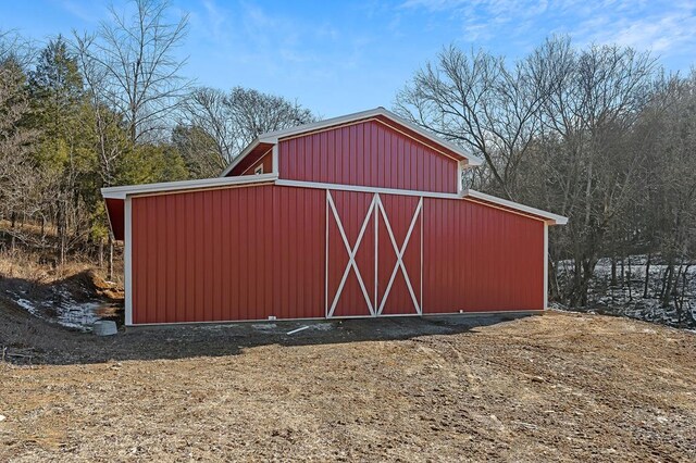 view of barn