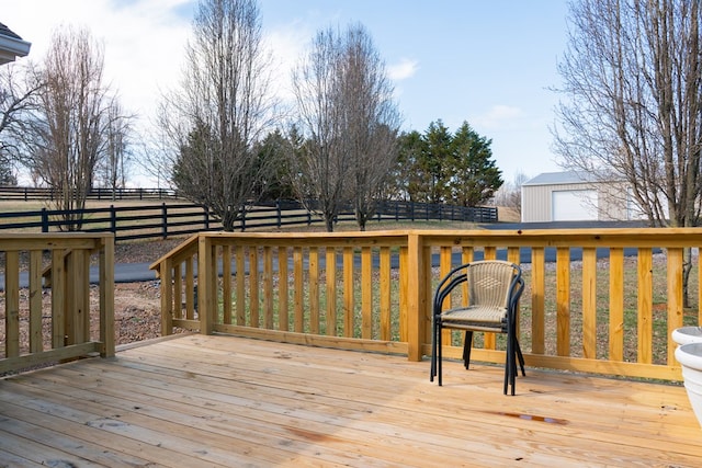 deck with fence