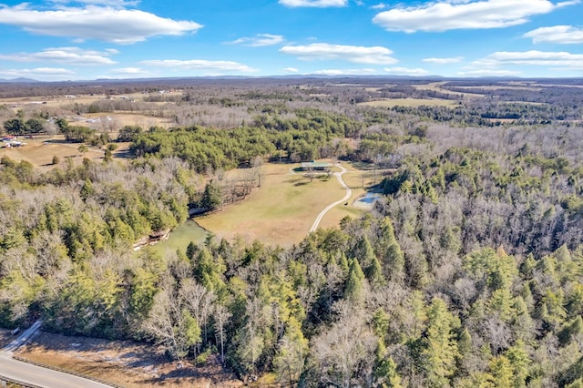 aerial view with a view of trees