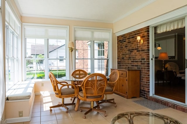 view of sunroom