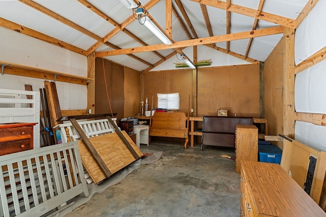 interior space featuring a garage