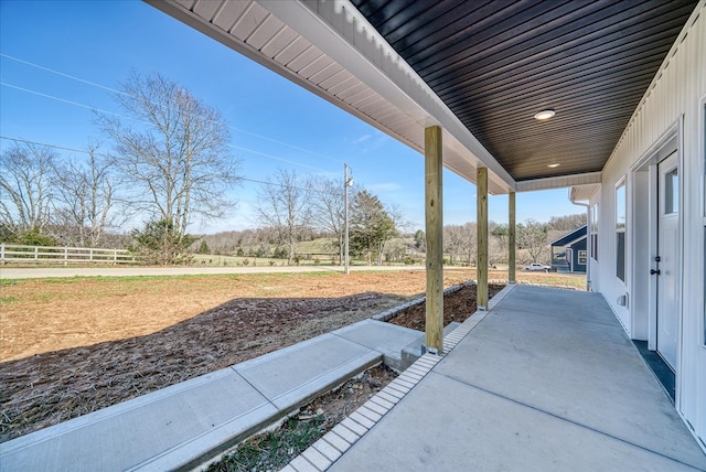 view of patio / terrace with fence