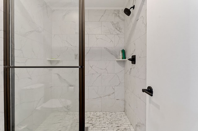 full bathroom with a stall shower