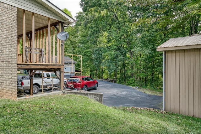 view of car parking