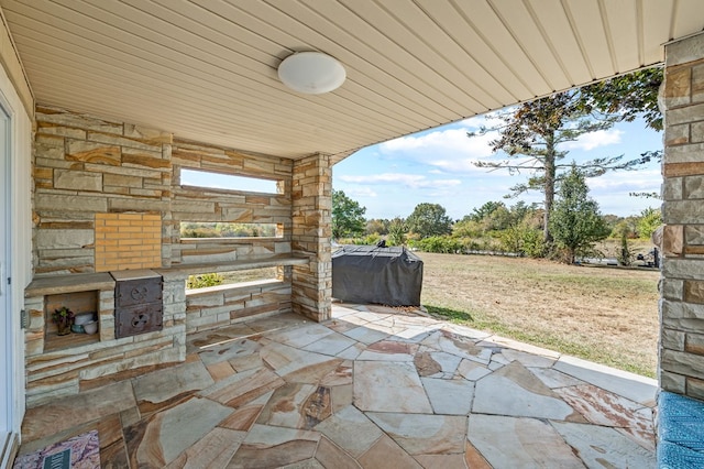 view of patio / terrace featuring grilling area