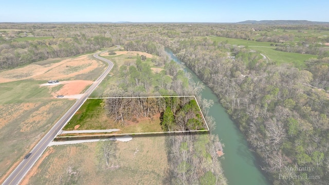 1036 Hidden River Rd, Rock Island, TN 38581 - view of property location with a nearby body of water and property parcel outlined