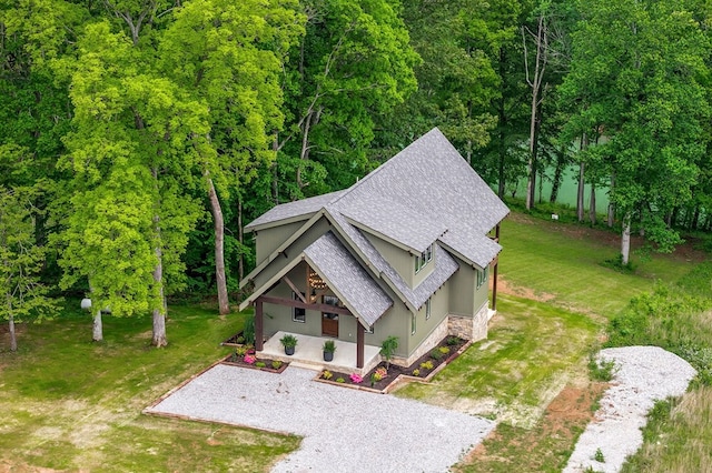 1036 Hidden River Rd, Rock Island, TN 38581 - aerial view of property and surrounding area featuring a heavily wooded area