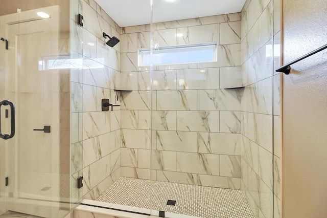 full bathroom with a stall shower