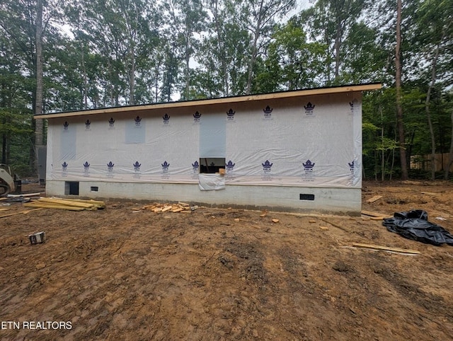 470 Trimmer Ln, Jamestown, TN 38556 - rear view of house with crawl space