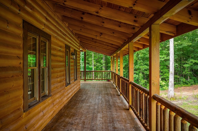 106 Raccoon Ln, Jamestown, TN 38556 - view of wooden porch