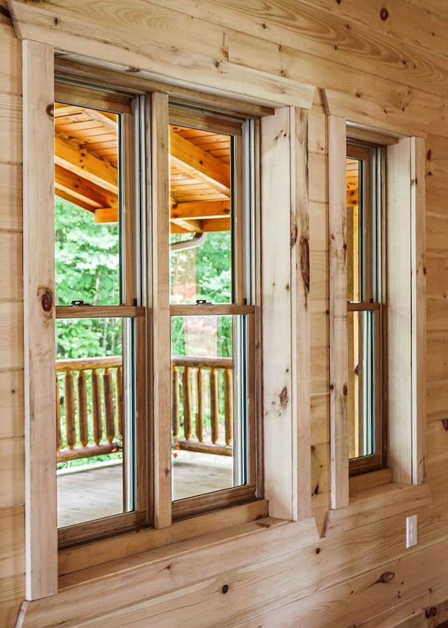 106 Raccoon Ln, Jamestown, TN 38556 - doorway with wood walls