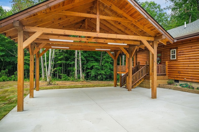 106 Raccoon Ln, Jamestown, TN 38556 - view of patio / terrace with a carport