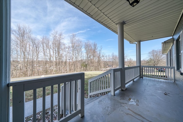 view of balcony