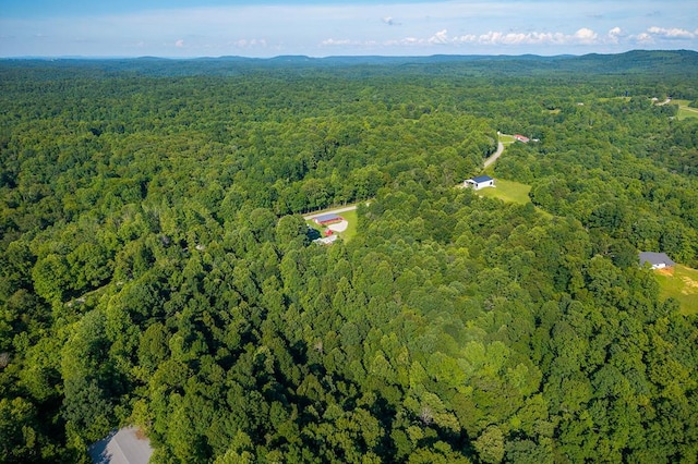 5088 Baptist Ridge Rd, Hilham, TN 38568 - aerial view of property and surrounding area with a heavily wooded area
