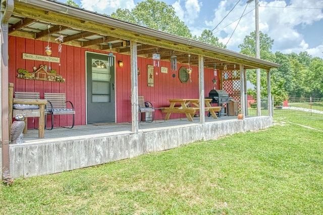 5088 Baptist Ridge Rd, Hilham, TN 38568 - doorway to property featuring a lawn