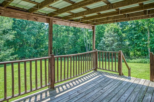 5088 Baptist Ridge Rd, Hilham, TN 38568 - deck with a yard