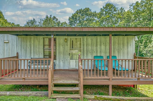 5088 Baptist Ridge Rd, Hilham, TN 38568 - view of wooden deck