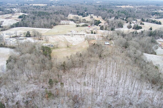 bird's eye view featuring a rural view