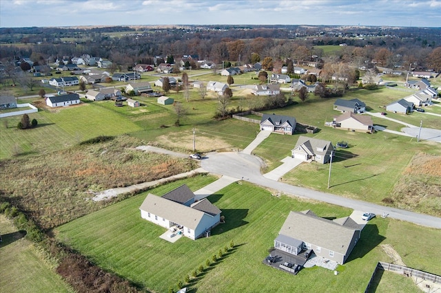 aerial view featuring a residential view