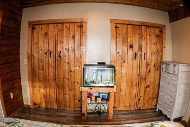 interior space featuring dark wood finished floors