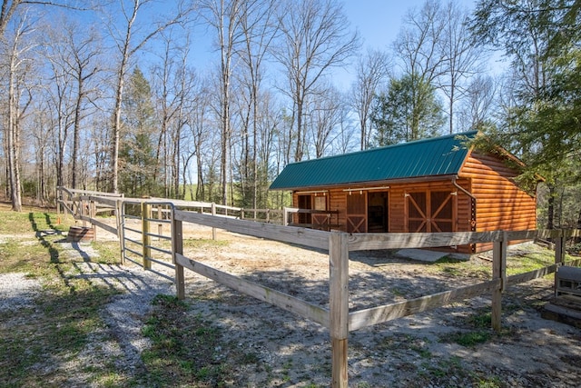 view of stable