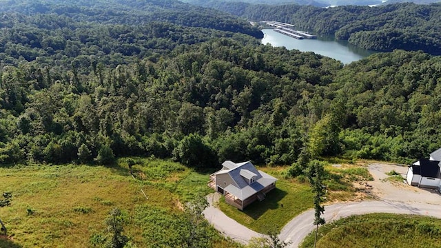 357 Taylor Rd, Byrdstown, TN 38549 - drone / aerial view of a forest and a nearby body of water