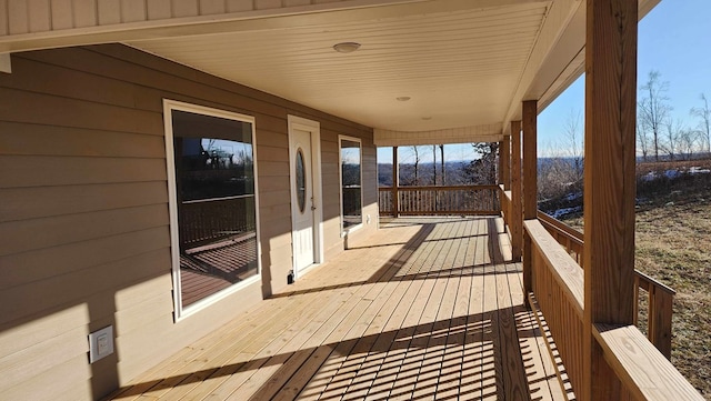 357 Taylor Rd, Byrdstown, TN 38549 - deck featuring a mountain view