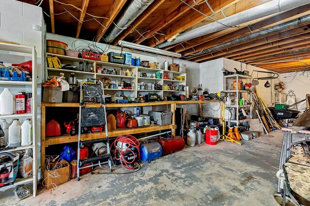 view of storage room