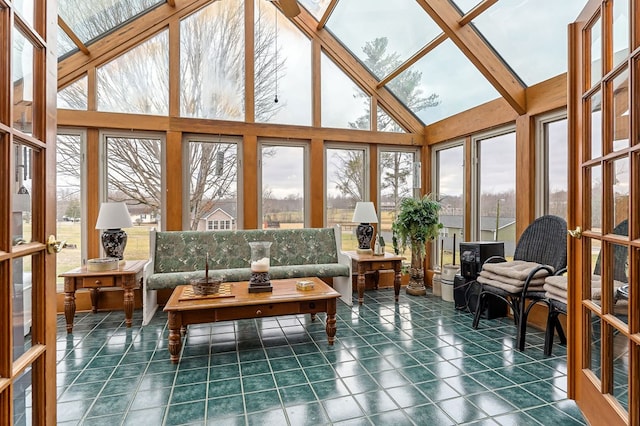 view of sunroom / solarium