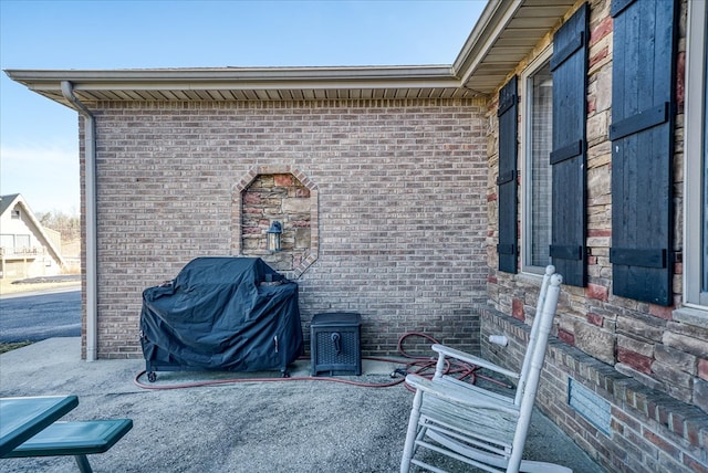 view of patio / terrace with area for grilling