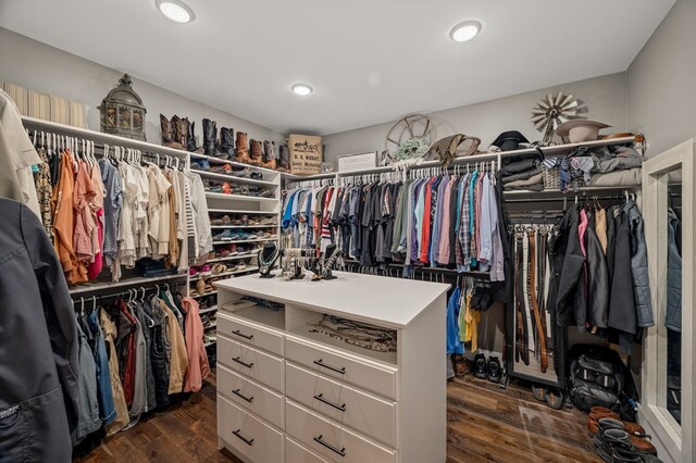 8275 Medlin Rd, Baxter, TN 38544 - spacious closet with dark wood-type flooring