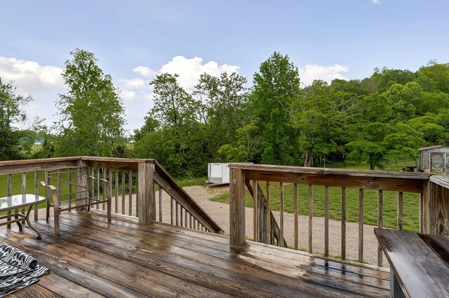 1841 SW Jones Chapel Rd, Byrdstown, TN 38549 - deck featuring a view of trees