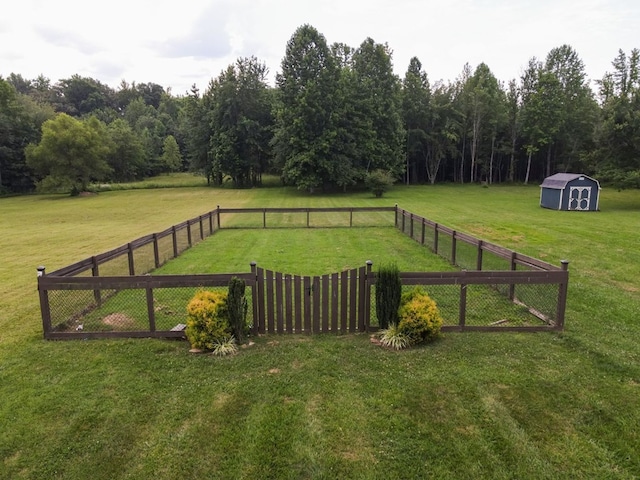5414 Doubleview Cir, Baxter, TN 38544 - view of yard with a storage unit