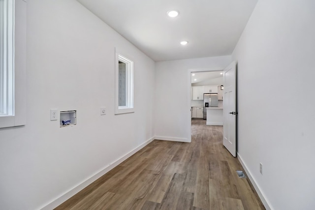 819 Hack Beaty Rd, Grimsley, TN 38565 - hallway featuring wood finished floors and recessed lighting