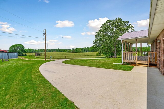 exterior space featuring a deck