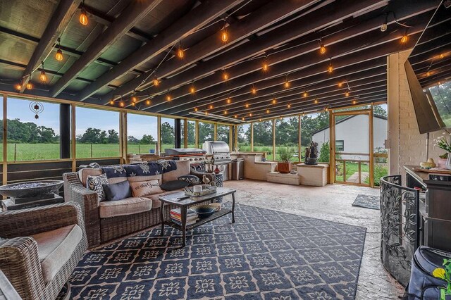 view of sunroom / solarium